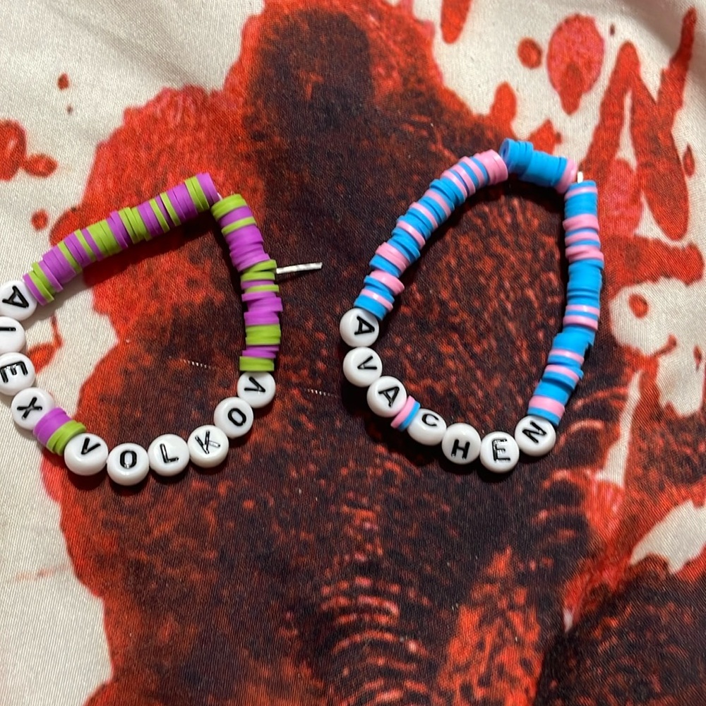 Twisted love book characters bracelet set